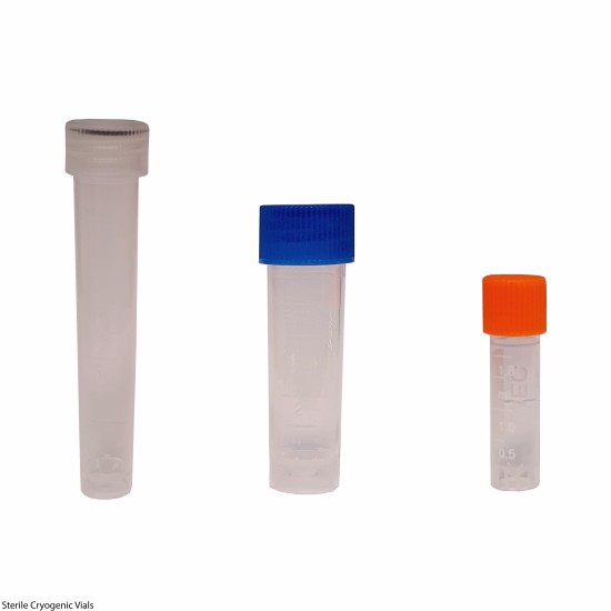 Cryogenic Vial, 10 mL, External Thread, DNase & RNase free, Sterile, Pack of 100